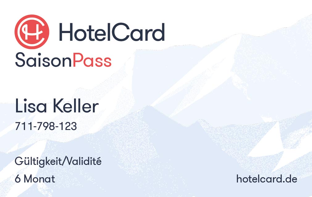 HotelCard SeasonPass for 6 months